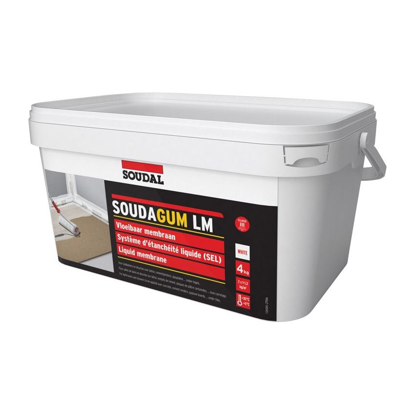 Soudal Soudagum LM Liquid Waterproofing Membrane – 4kg (White) - EXP MARCH 25 - South East Clearance Centre