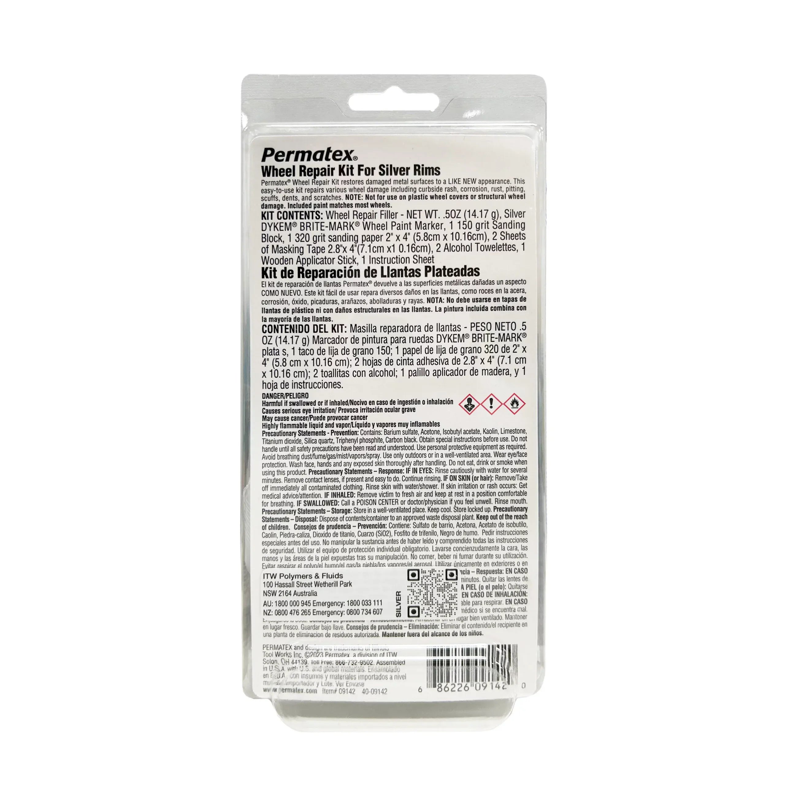 Permatex® Wheel Restoration Kit – Silver - South East Clearance Centre