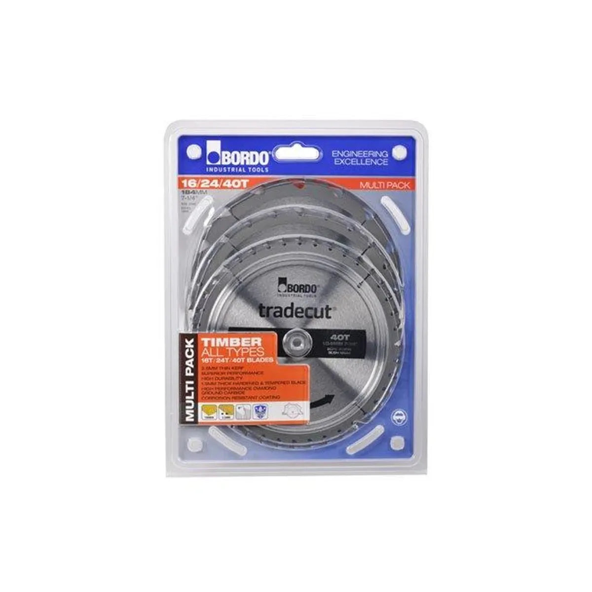 Bordo All-Purpose Tungsten Carbide Tipped Blade 7451 (3 Pack) - South East Clearance Centre