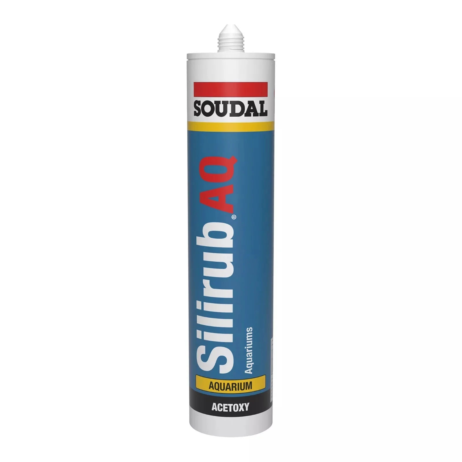 (12 Pack) Soudal 102543 Silirub AQ Aquarium High Modulus Acetic 310ml Translucent Box of 12 407046 - South East Clearance Centre