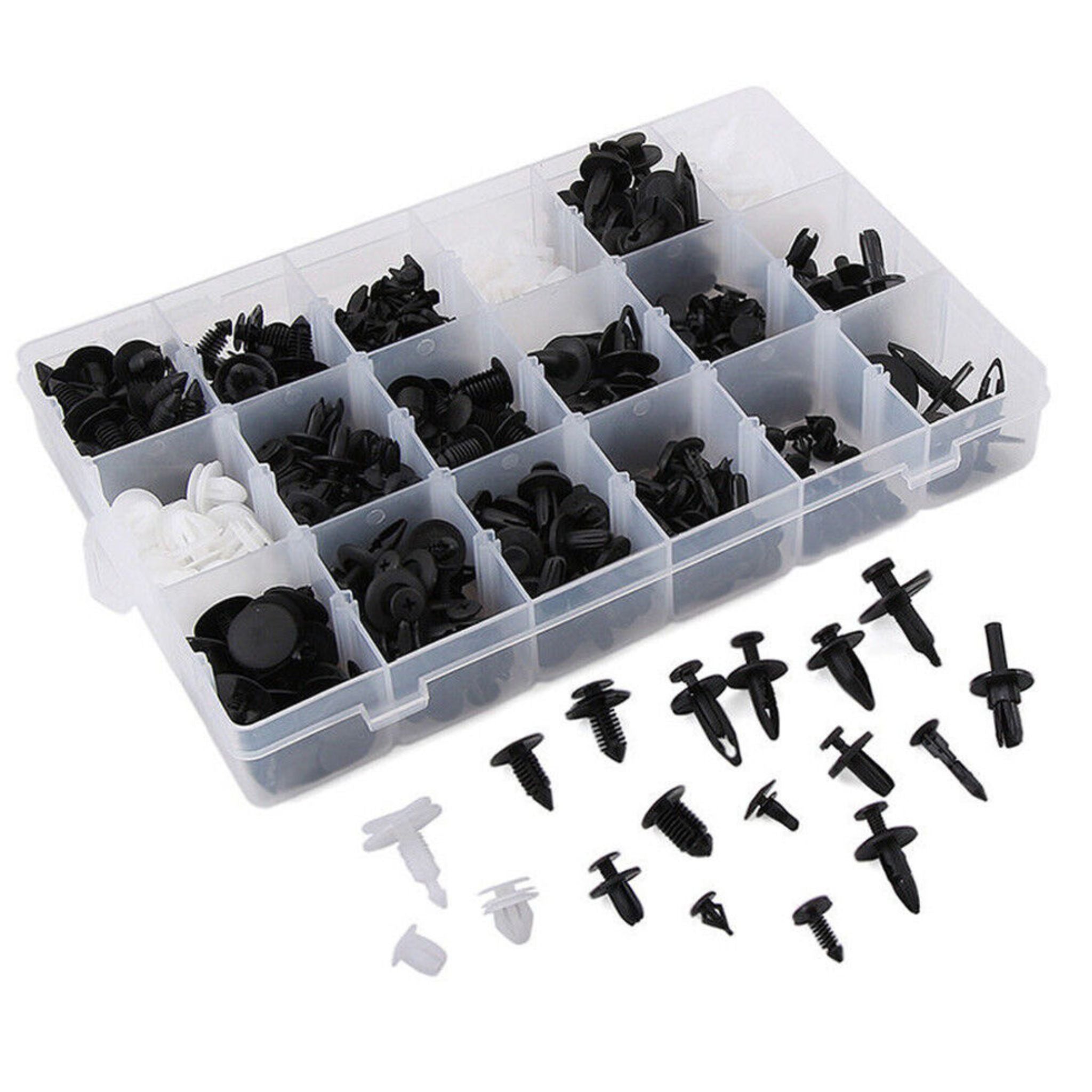 415 Piece Auto Car Trim Plastic Clips Bumper Rivets Screws Panel Push Fastener Kit - South East Clearance Centre