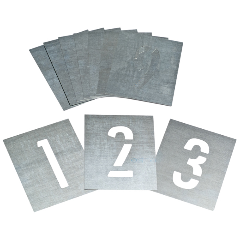 Zinc Stencil 0-9 38mm