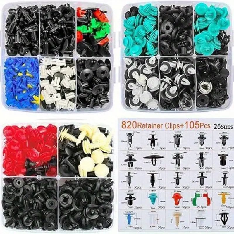 820pcs Durable Automotive Fastener Set - South East Clearance Centre
