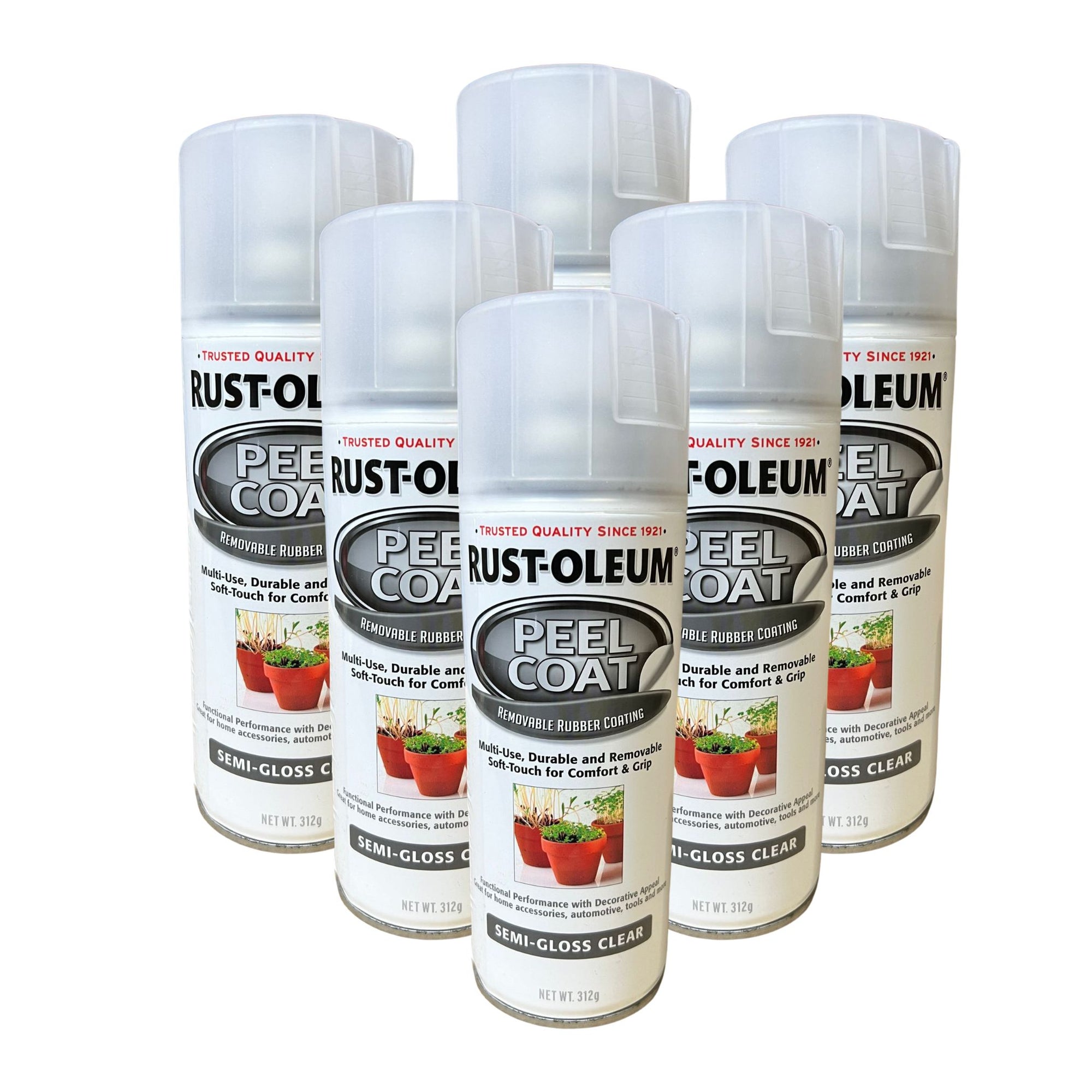 Rust-Oleum Peel Coat Rubberized Removable Coating Semi-Gloss Clear - South East Clearance Centre