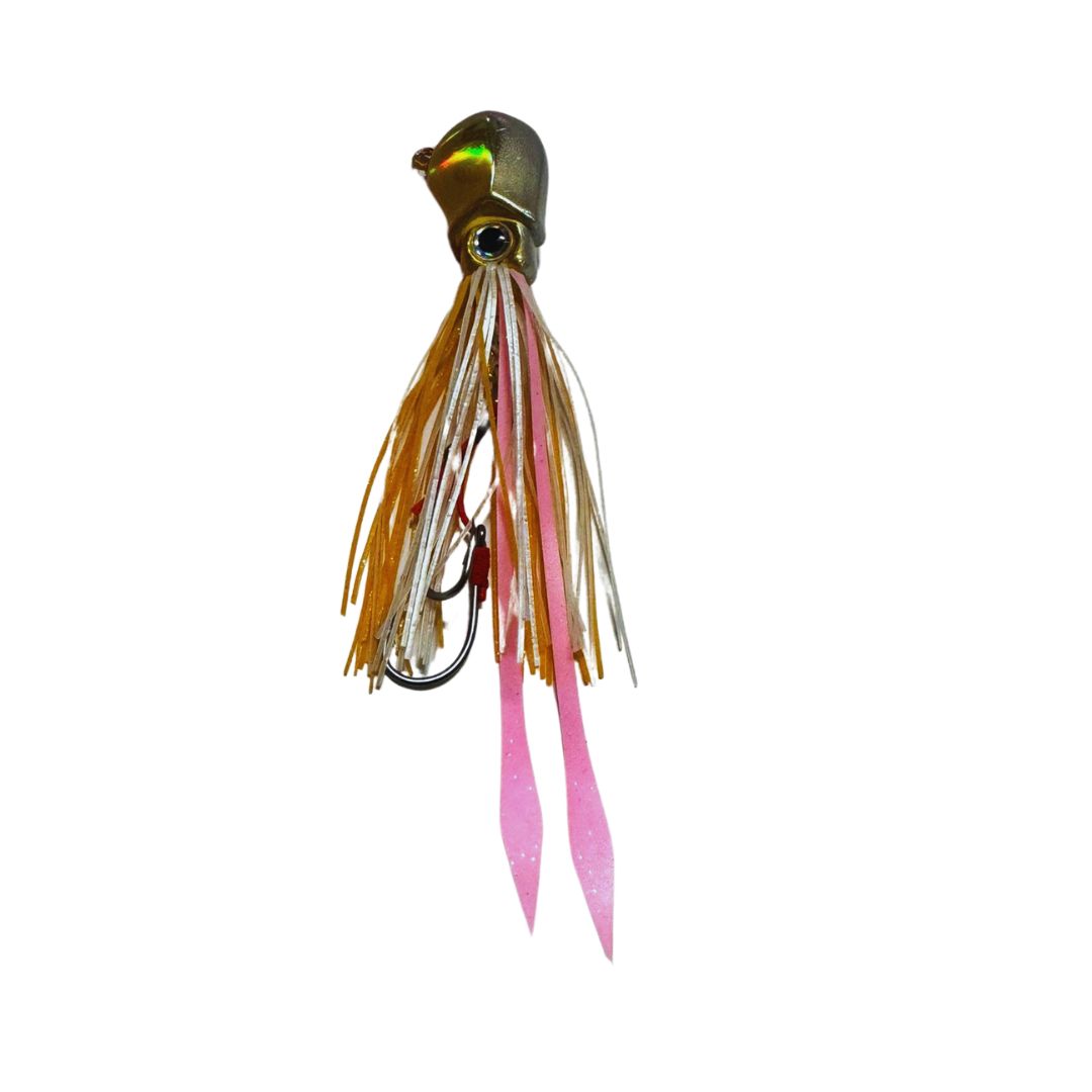 KAMIKAZE Octo Jigs Tako Fukku Gold/Pink 60 Gram - South East Clearance Centre