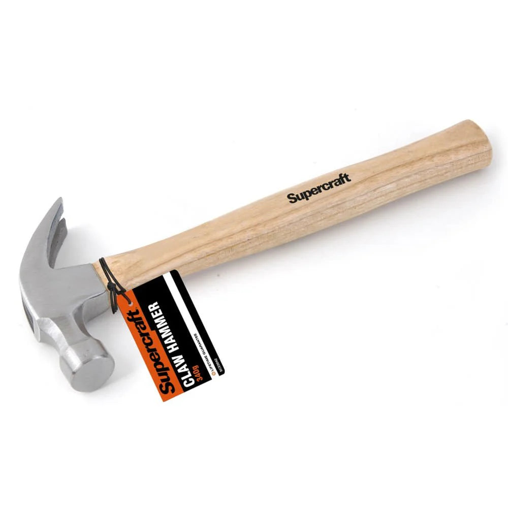 Supercraft SCE0043 Wood Handle Claw Hammer 450g - South East Clearance Centre