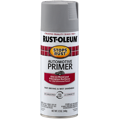 Rust-Oleum Stops Rust & Rust Prevention Automotive Primer Spray | 2081830 Light Gray - South East Clearance Centre