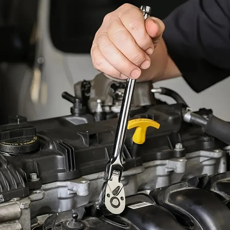 6 Piece Flex Ratchet Set 72-Tooth Swivel Wrench, 1/4", 3/8", 1/2" Drive - South East Clearance Centre