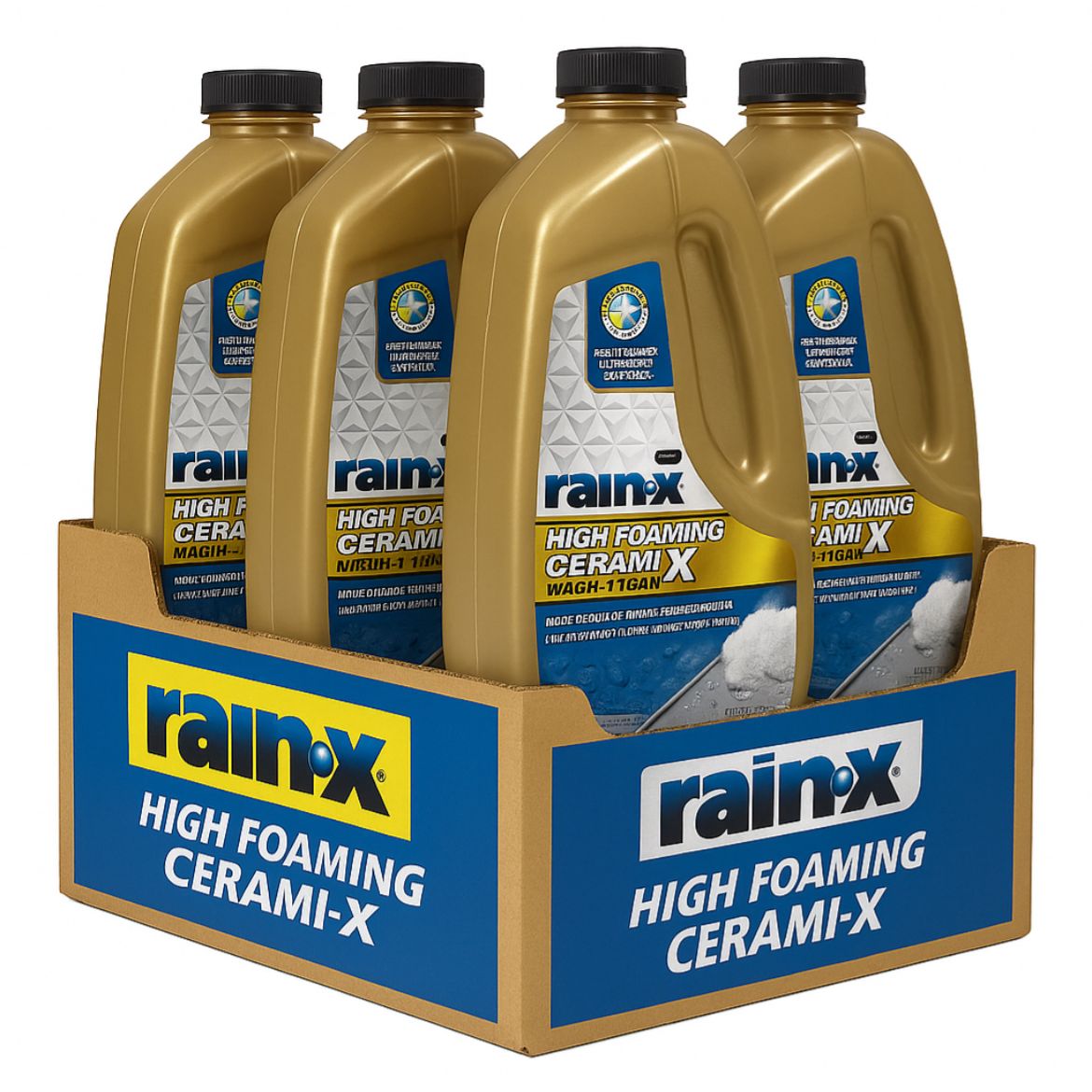 (4 Pack) Rain-X Pro High Foaming Cerami-X Wash & Wax 1.42L