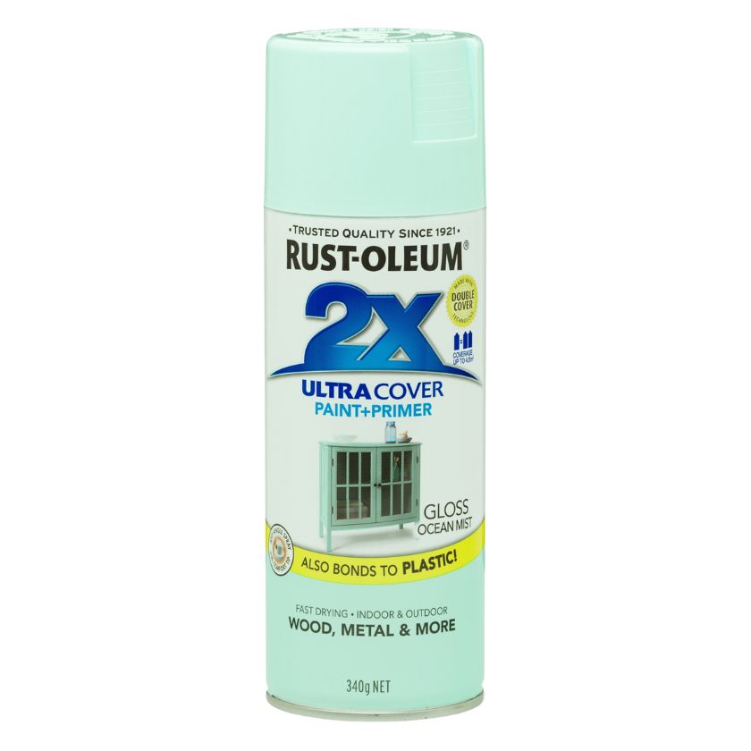 Rust-Oleum 2X Ultra Cover Gloss Spray Paint – Ocean Mist - South East Clearance Centre