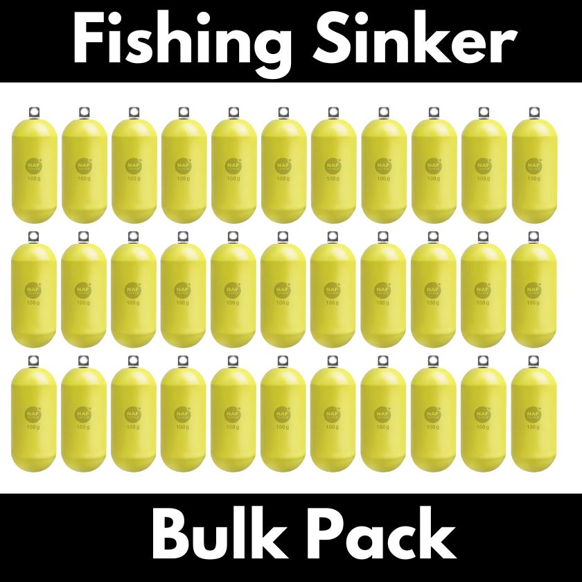 Bulk Pack NAF Type D Fishing Sinkers 150 Gram 112 Pack - South East Clearance Centre