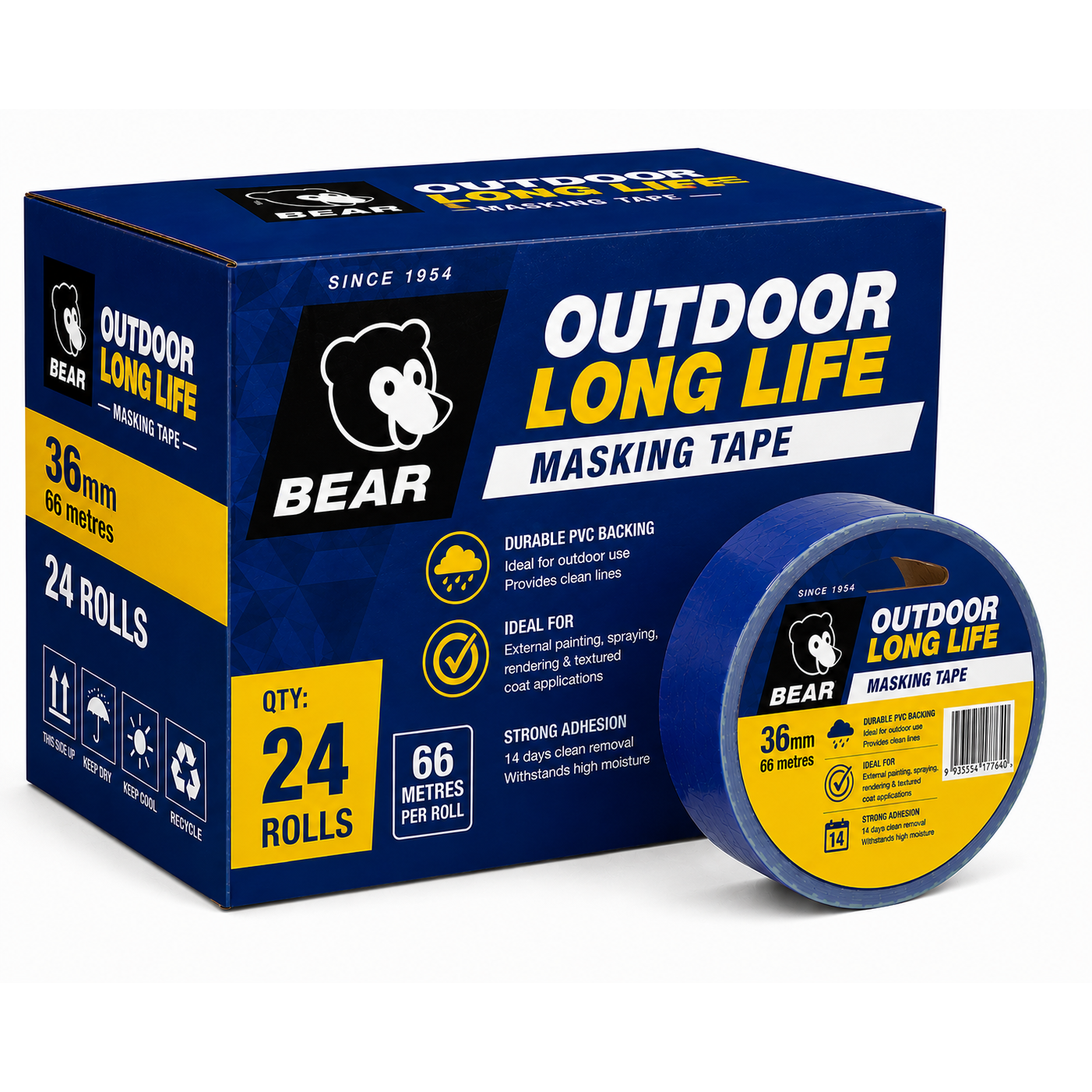 Norton Masking Tape - PVC Outdoor Long Life Masking Tape