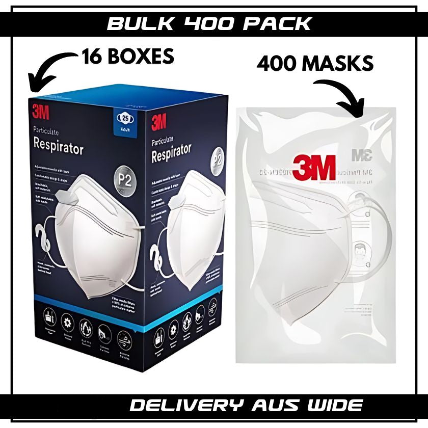 3M P2 Respirator 9123 Disposable Face Mask (Carton of 400 Masks) - South East Clearance Centre