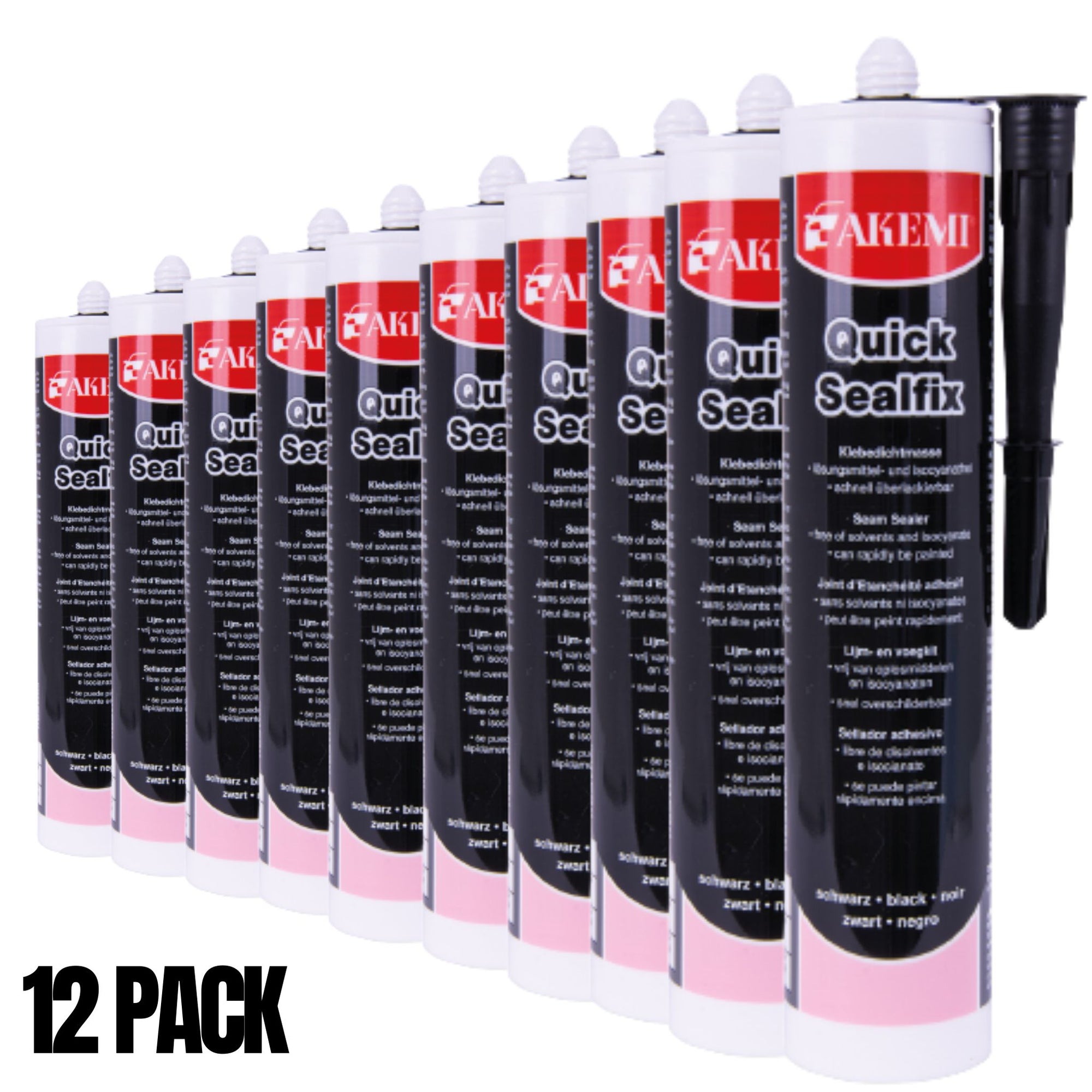 Akemi Quick Sealfix Black - Pack of 12 - South East Clearance Centre