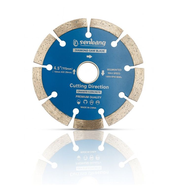 4.5" (115mm) Diamond Saw Blade – Segmented Concrete & Granite Cutting Disc (10mm x 22.23mm)
