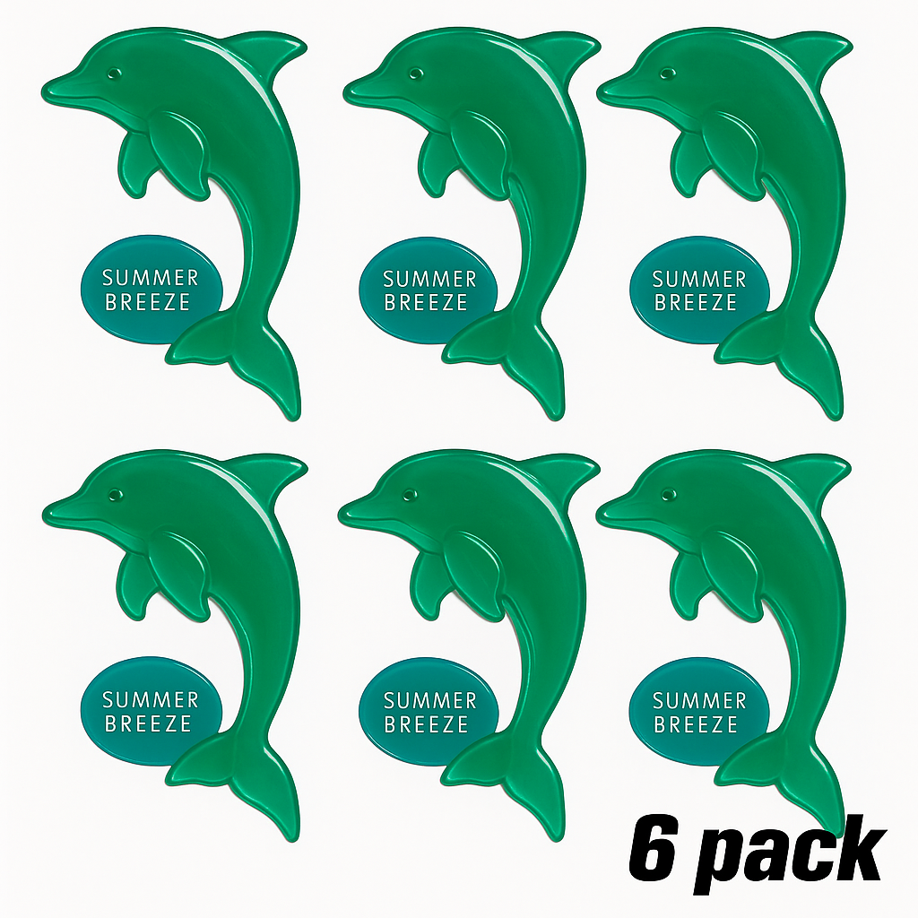 (6 pack) Air Freshener | Dolphin Summer Breeze | Sticks to any window - South East Clearance Centre