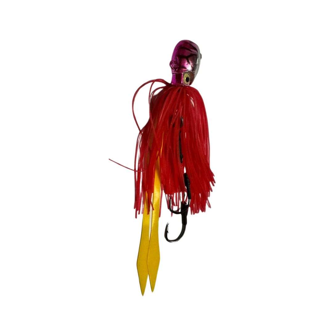 KAMIKAZE Octo Jig Tako Fukku Ockta Slow Jig 50g Yellow/Red - South East Clearance Centre