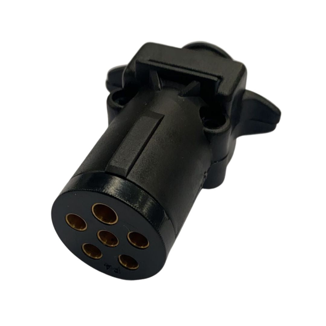 6 Pin Small Round Trailer Plug | Light Plug Socket | TP129BA - South East Clearance Centre