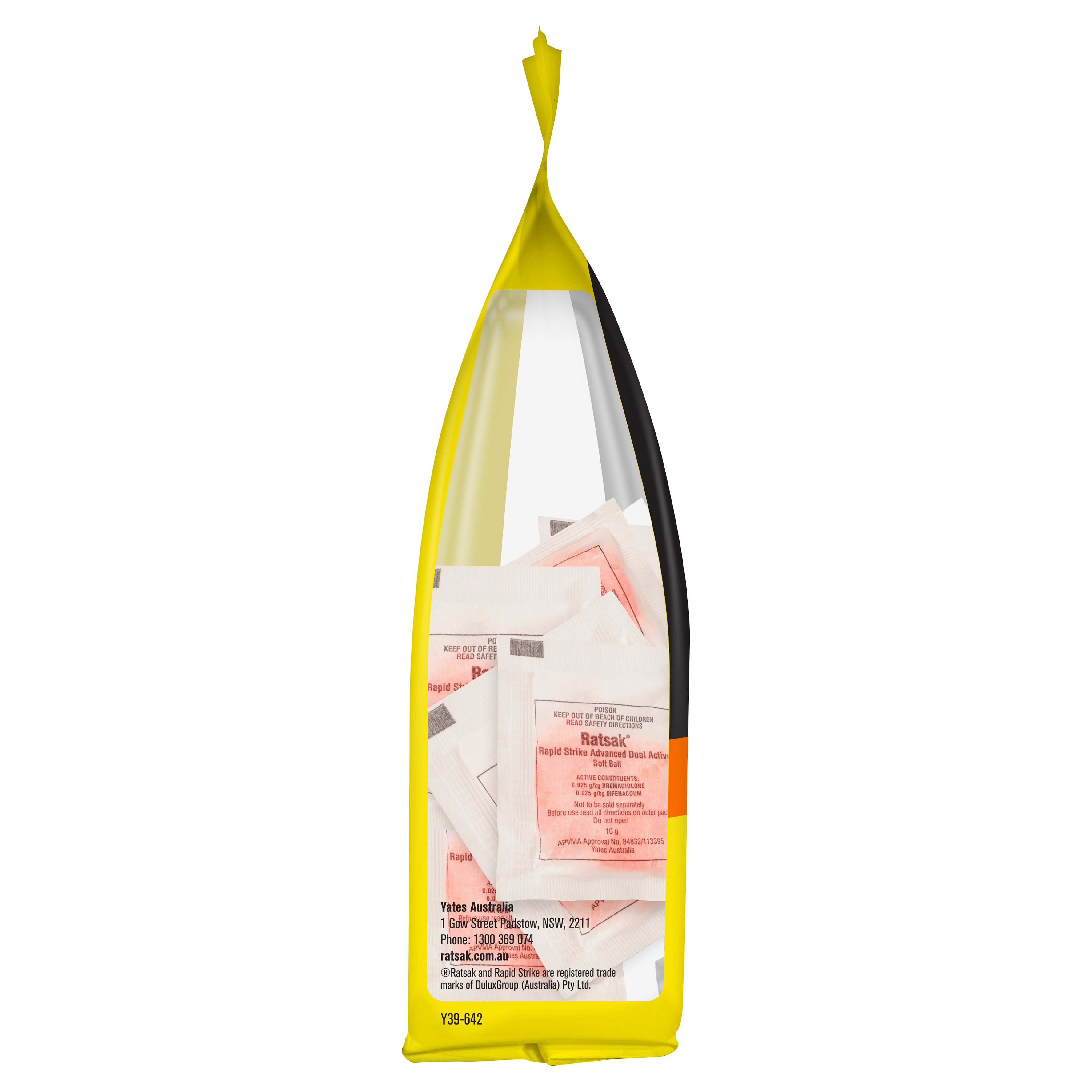 (Carton) RATSAK 100g Rapid Strike Dual Active Soft (Contains 100x 10g bait sachets)