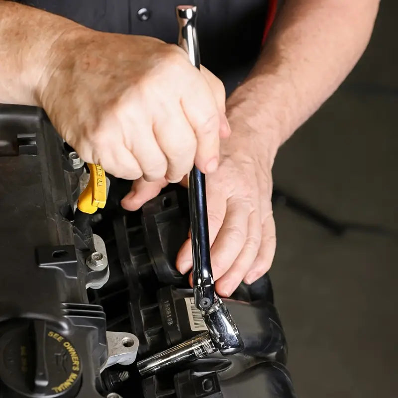 6 Piece Flex Ratchet Set 72-Tooth Swivel Wrench, 1/4", 3/8", 1/2" Drive - South East Clearance Centre