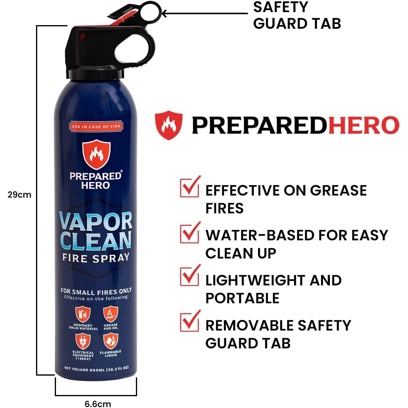 (2 Pack) Vapor Clean Fire Spray – Portable Fire Extinguishers for Home, Car & Kitchen - South East Clearance Centre