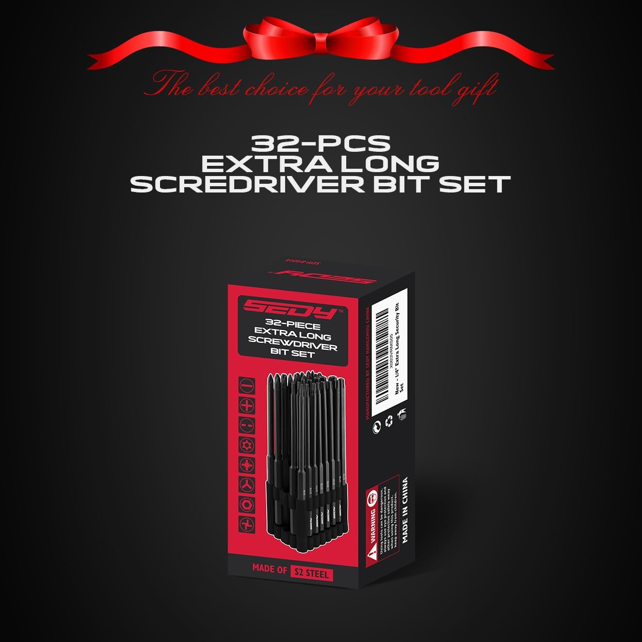 1/4" Extra Long Security Bit Set - South East Clearance Centre