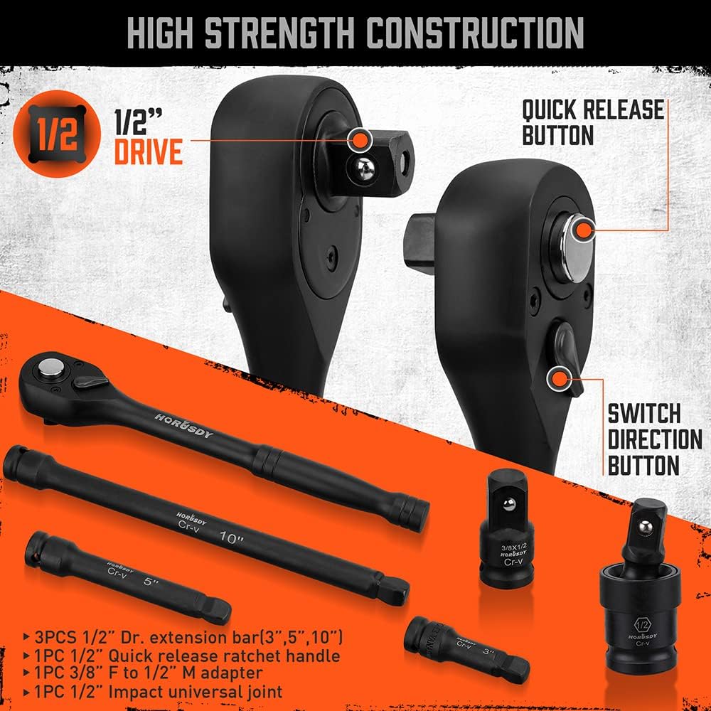1/2" Drive Impact Socket | 66 Piece Set - South East Clearance Centre