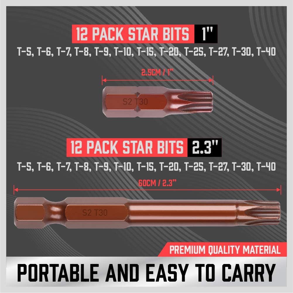 24 Piece Torx Bit Set - South East Clearance Centre