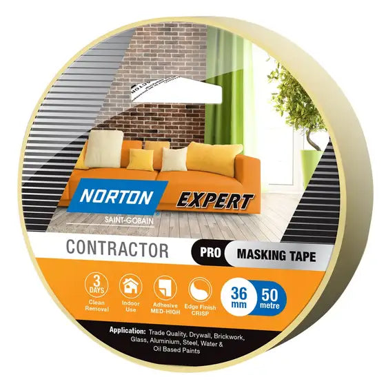 NORTON 24mm x 50M Paint & Decorator Masking Tape