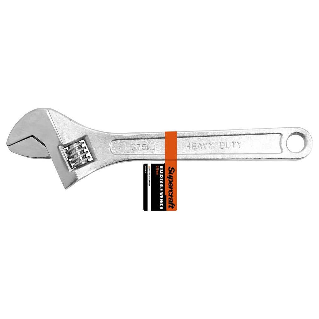 Supercraft SCE0039 Etched Millimetre Gauge Adjustable Wrench (375 mm) - South East Clearance Centre