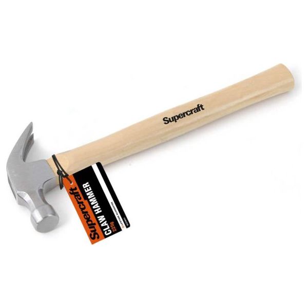 Supercraft SCE0041 Wood Handle Claw Hammer 225g - South East Clearance Centre