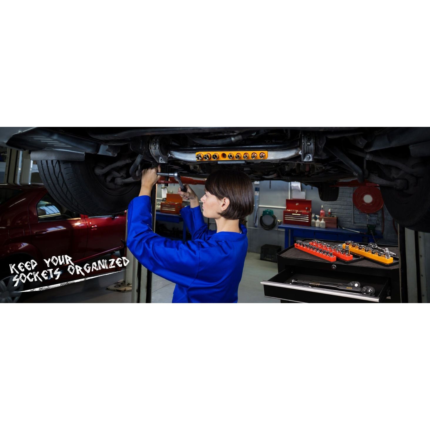 1/2" Drive Magnetic Detacheable Socket Organiser Set - South East Clearance Centre