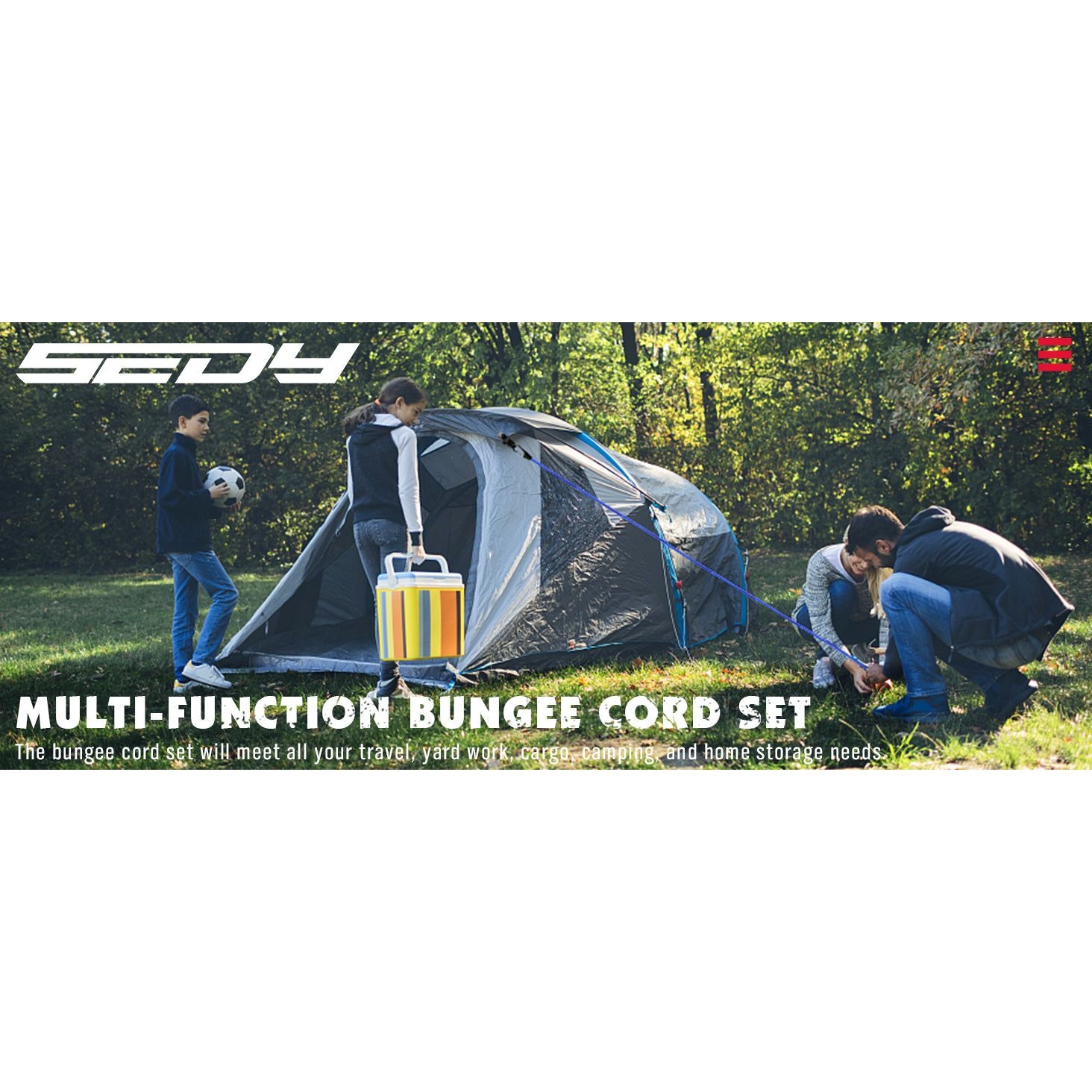 129 Piece Bungee Cord Set - South East Clearance Centre