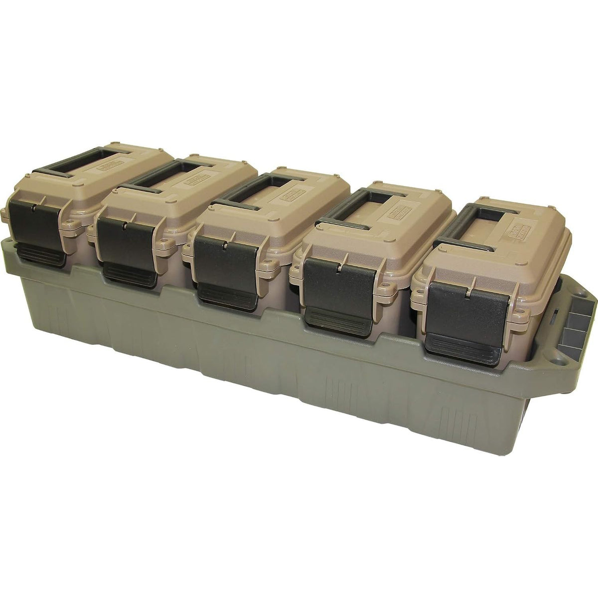 AC5C 5-Can Tactical Ammo Storage Crate with O-Ring Sealed Mini Cans