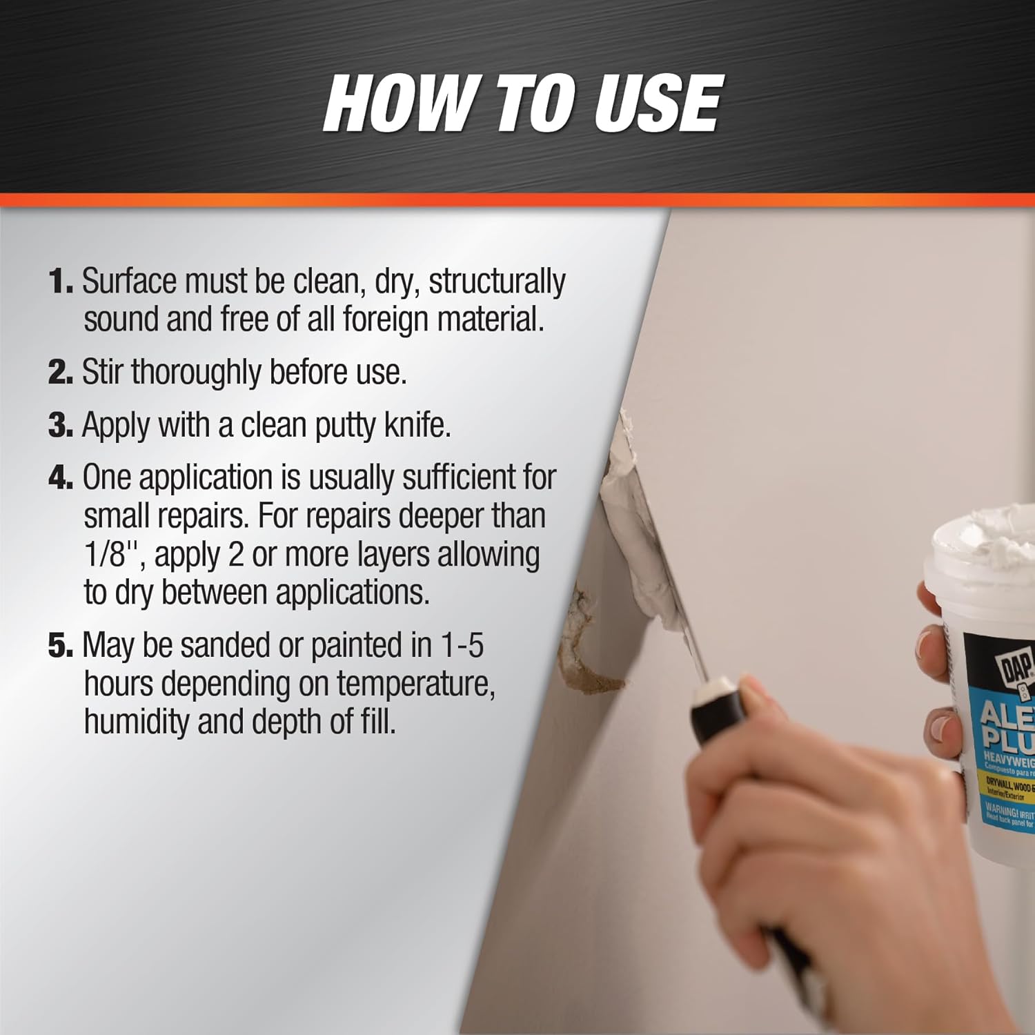 (TWIN PACK) DAP Fast Dry Premium Spackling Gallon, 3.78L - Ultra Tough, Sandable & Paintable Filler for Interior/Exterior - Fast-Drying, Shrink-Proof Formula for Drywall Repair, Off White - South East Clearance Centre