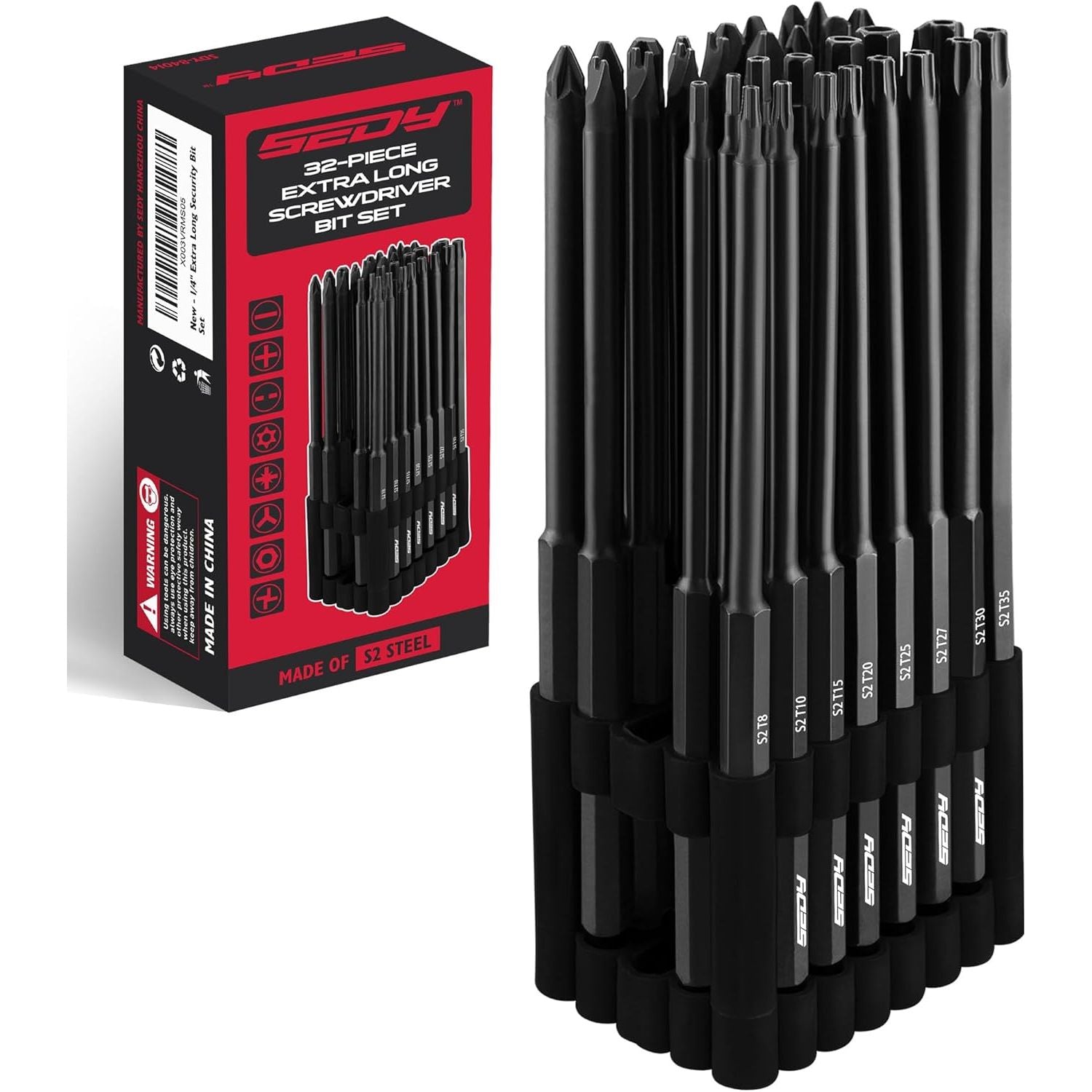 1/4" Extra Long Security Bit Set - South East Clearance Centre