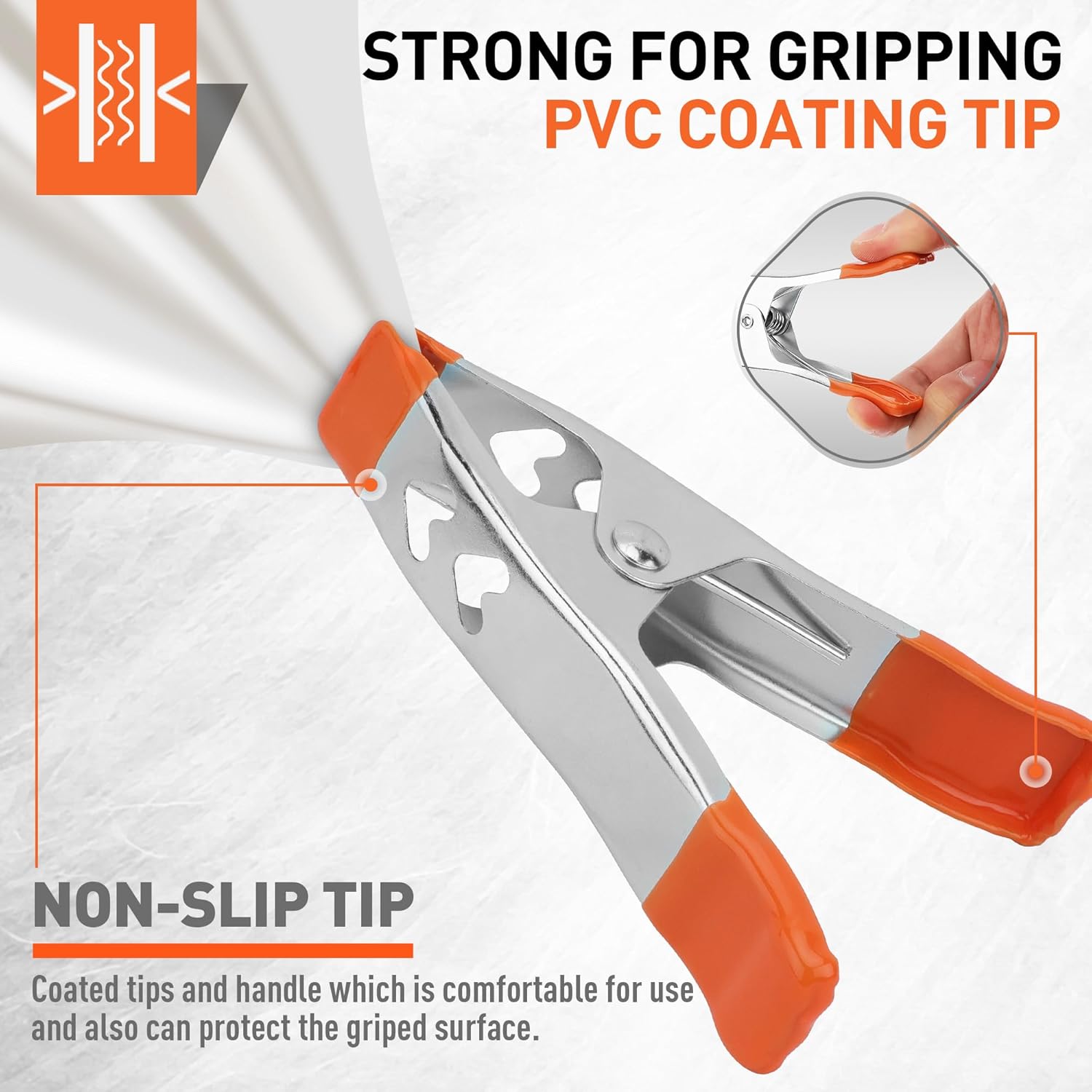 10-Piece 4" inch Spring Clamp, Spring Metal Spring Clamps, 1.5"-inch Jaw opening - South East Clearance Centre