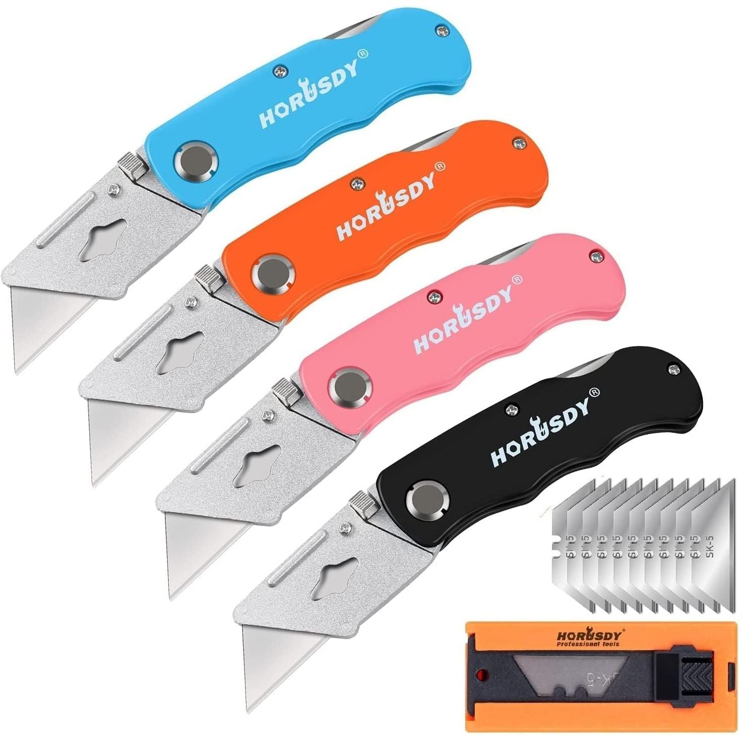 4-Pack Folding Utility Knife Set - South East Clearance Centre