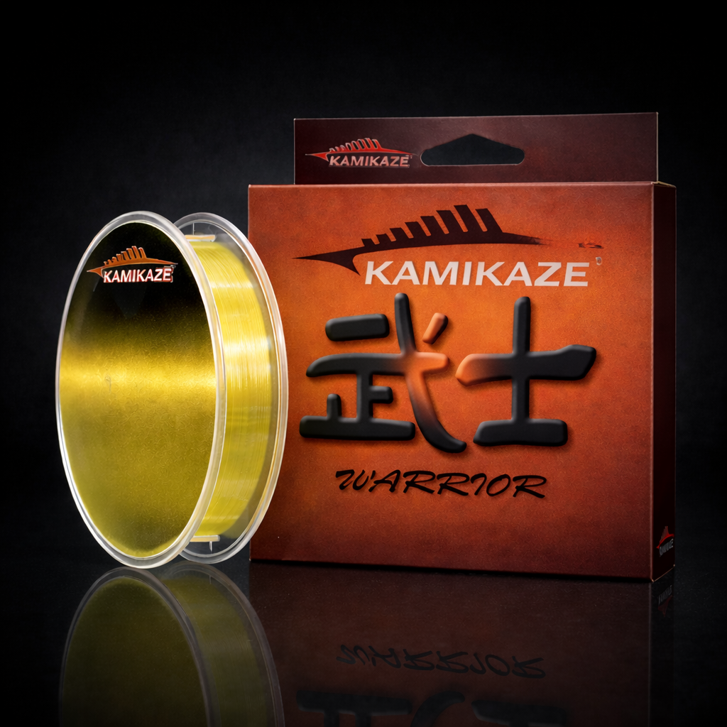Kamikaze WARRIOR Japanese Super Grade Fishing Line - 150m (4lb) YELLOW - South East Clearance Centre
