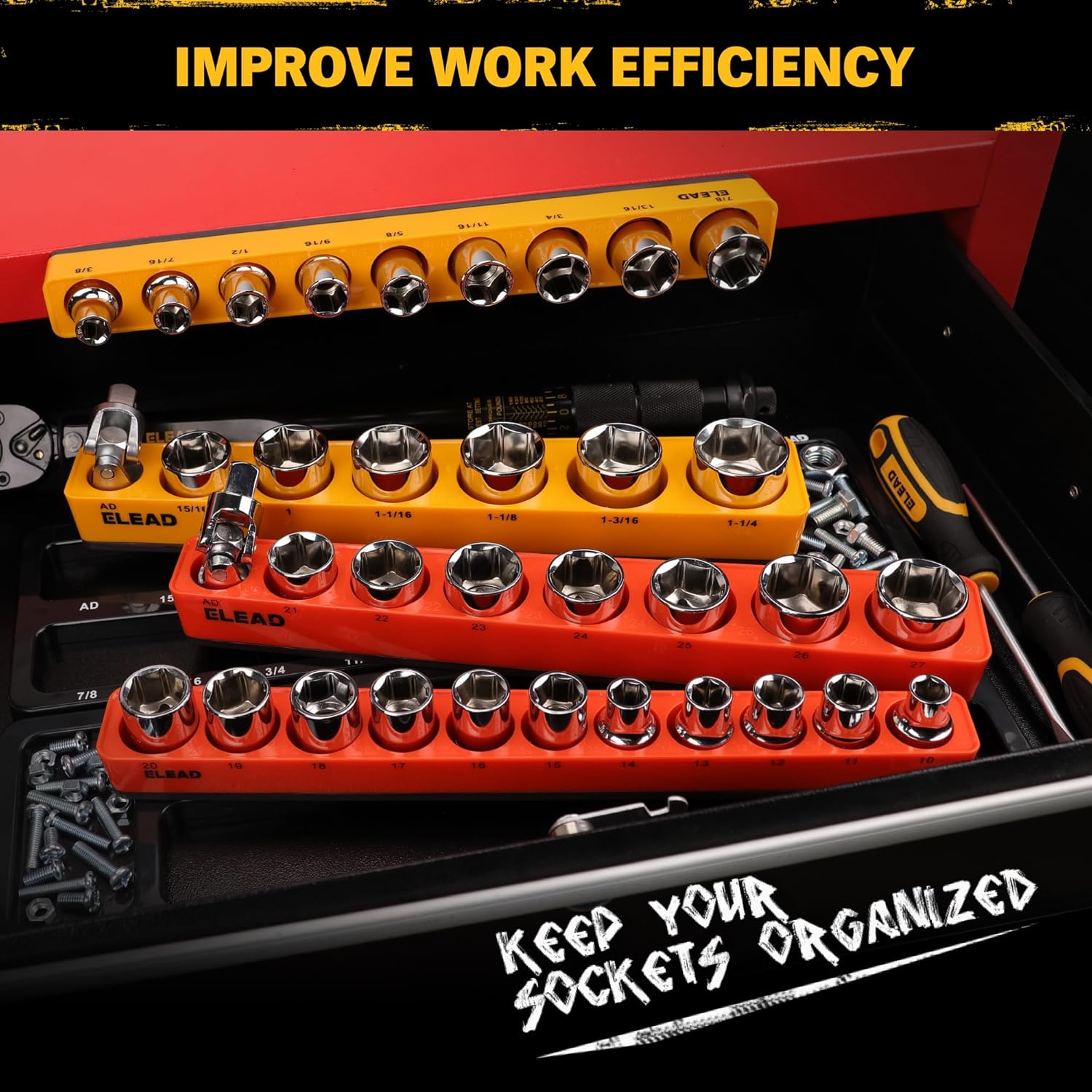 1/2" Drive Magnetic Detacheable Socket Organiser Set - South East Clearance Centre