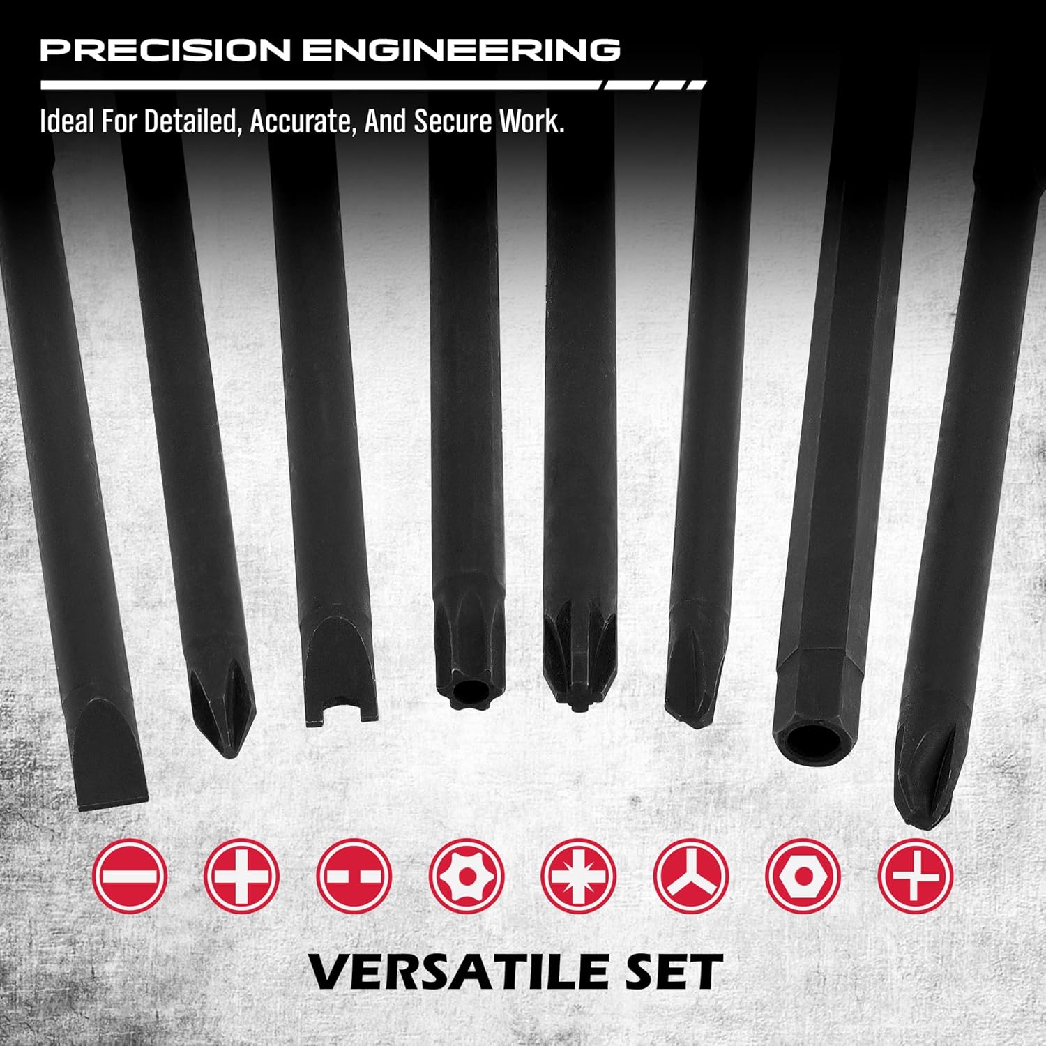 1/4" Extra Long Security Bit Set - South East Clearance Centre