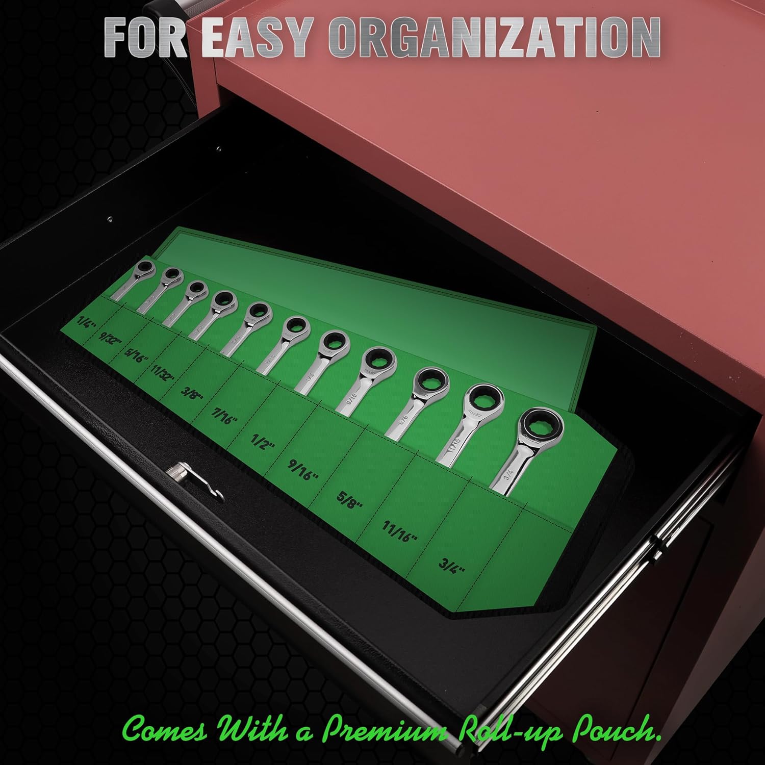 11 Piece Imperial Combination Ratchet Wrench Set - South East Clearance Centre