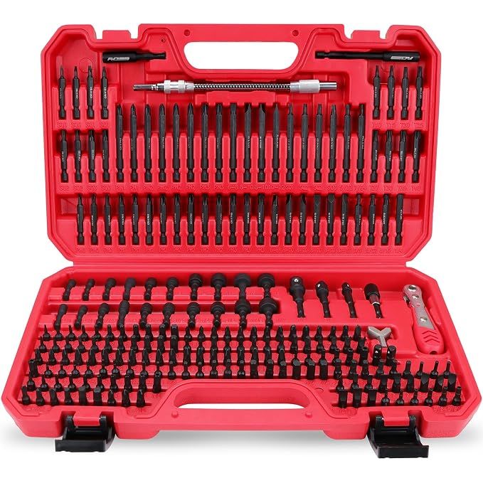 232-Piece Ultimate Screwdriver Bit Set, Cr-V Impact Driver Bit Set Includes Security Bits,Nut Driver, Ratchet Wrench and Bits Holder