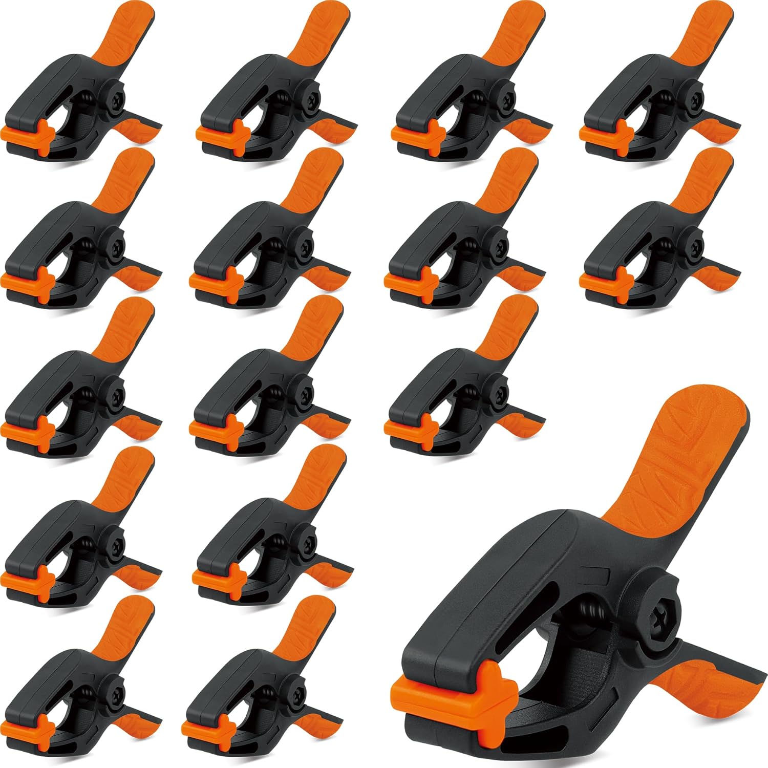16 Pack Spring Clamps Heavy Duty, 3" with 1-5/8 Inch Jaw Opening - South East Clearance Centre