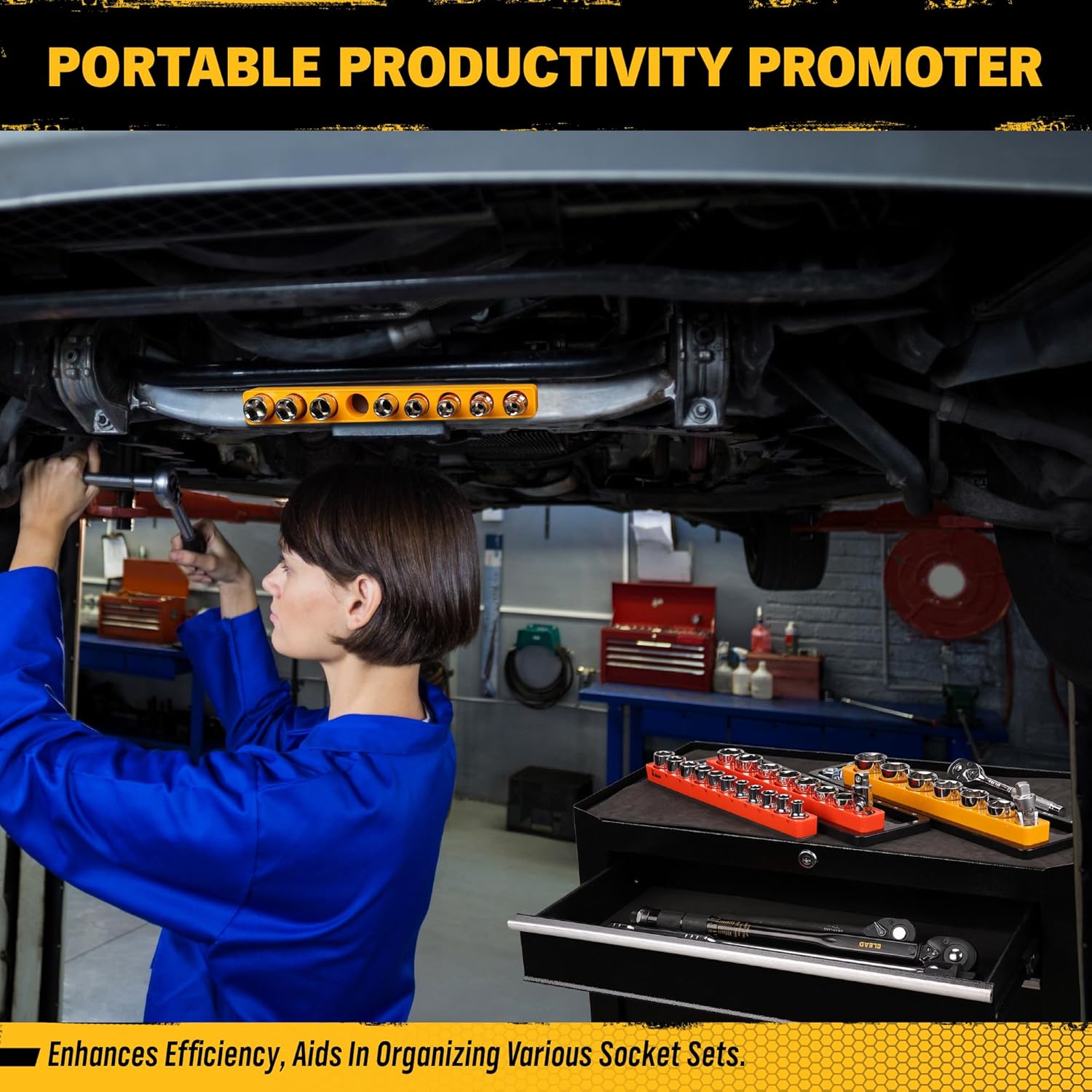 1/2" Drive Magnetic Detacheable Socket Organiser Set - South East Clearance Centre