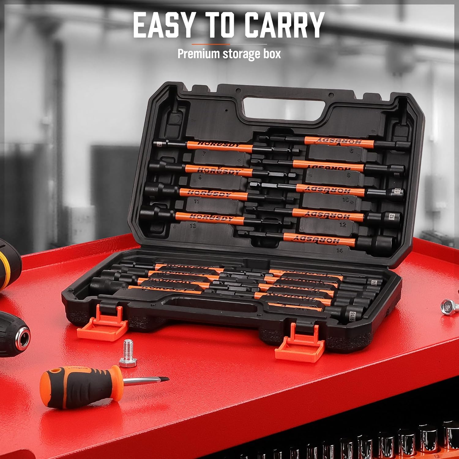 18 Piece Magnetic Nut Driver Set, 1/4" Quick Change - South East Clearance Centre