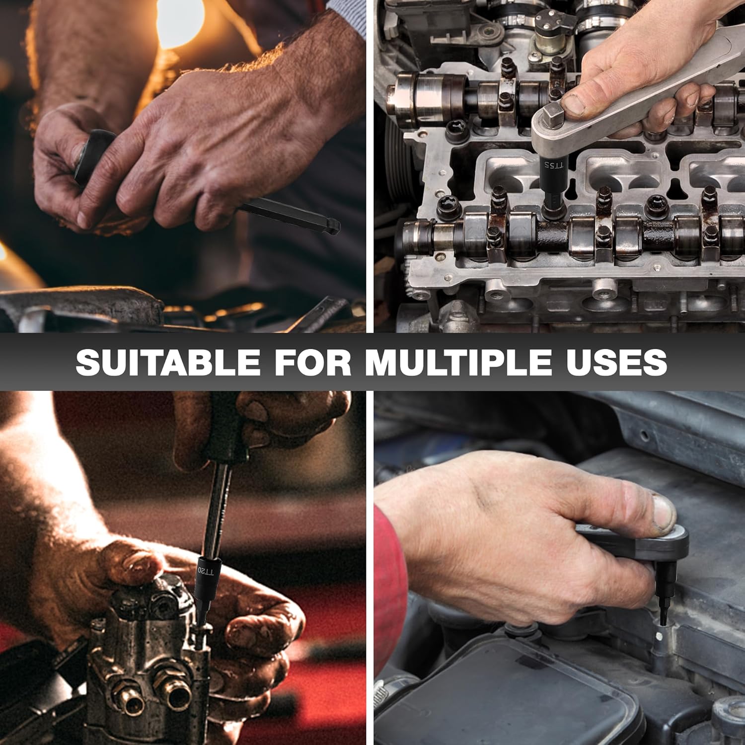 107 Piece Bit Socket Set, 1/4", 3/8" and 1/2" Drive, Hex/Torx/Tamper Proof Torx/E-Trox/Long Ball End Hex, CR-V, S2 Steel, SAE/Metric - South East Clearance Centre