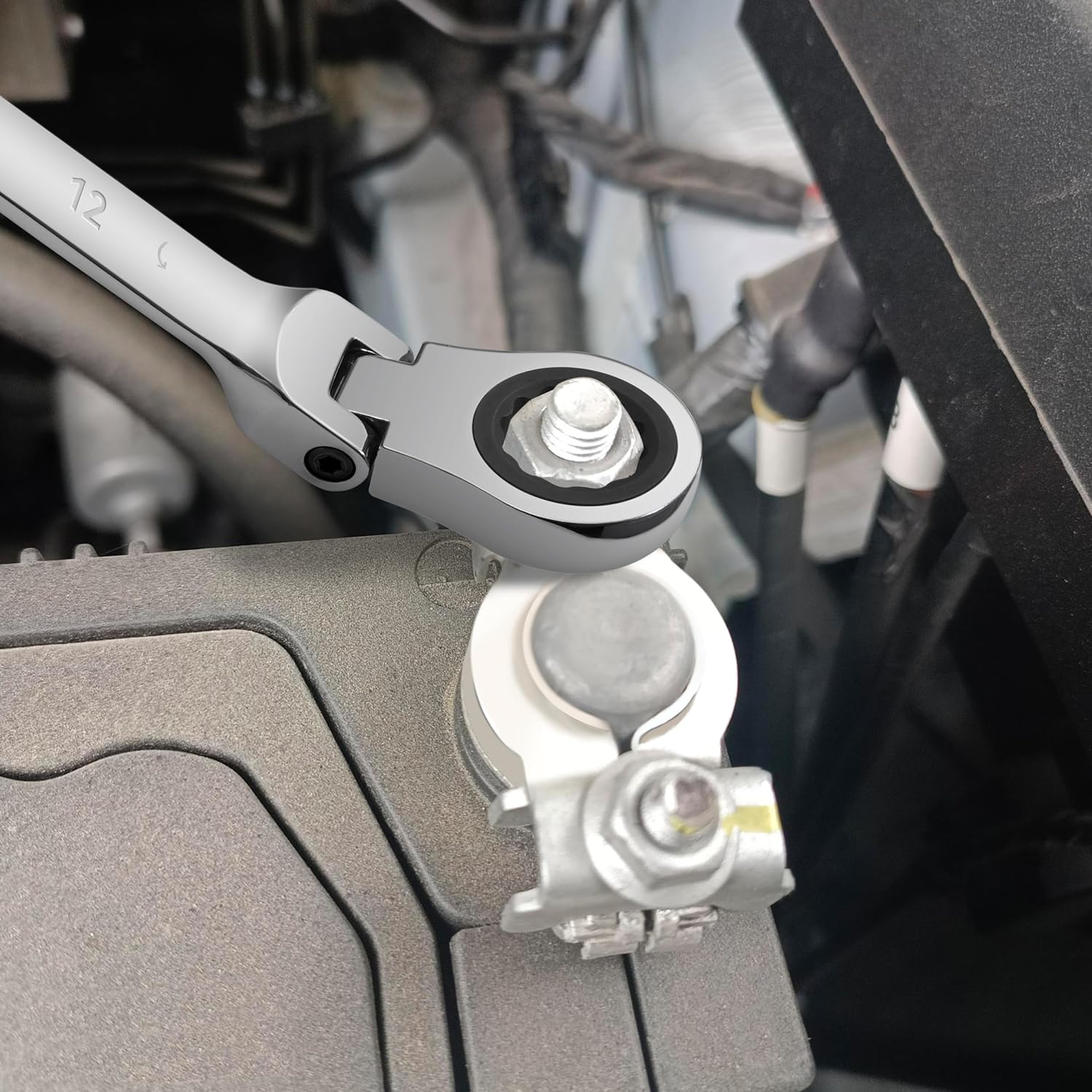 Extra Long Flex Head Ratcheting Wrench 6 Piece Set, 8-19mm - South East Clearance Centre