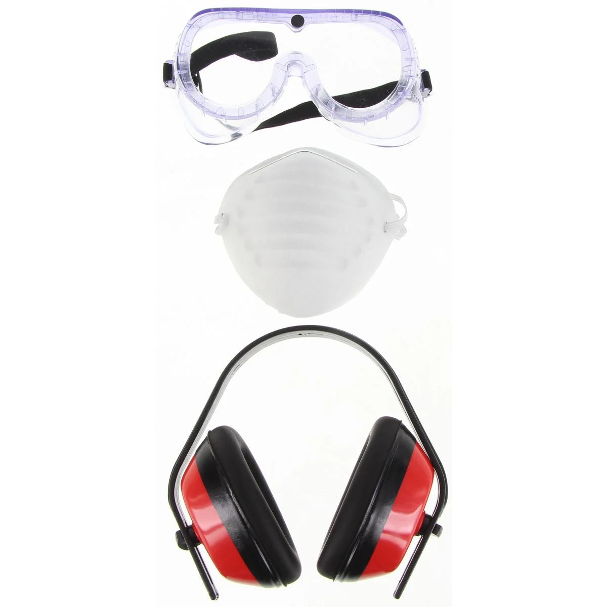 Safecorp Safety Kit 7 Piece Set (Dust Masks, Goggles & Ear Muffs) - SCP7000 - South East Clearance Centre