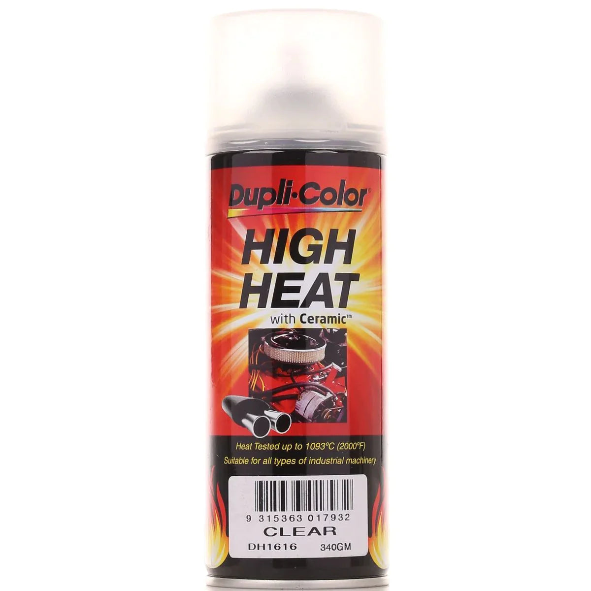 Dupli-Color High Heat Ceramic Paint Clear 340g - DH1616 - South East Clearance Centre